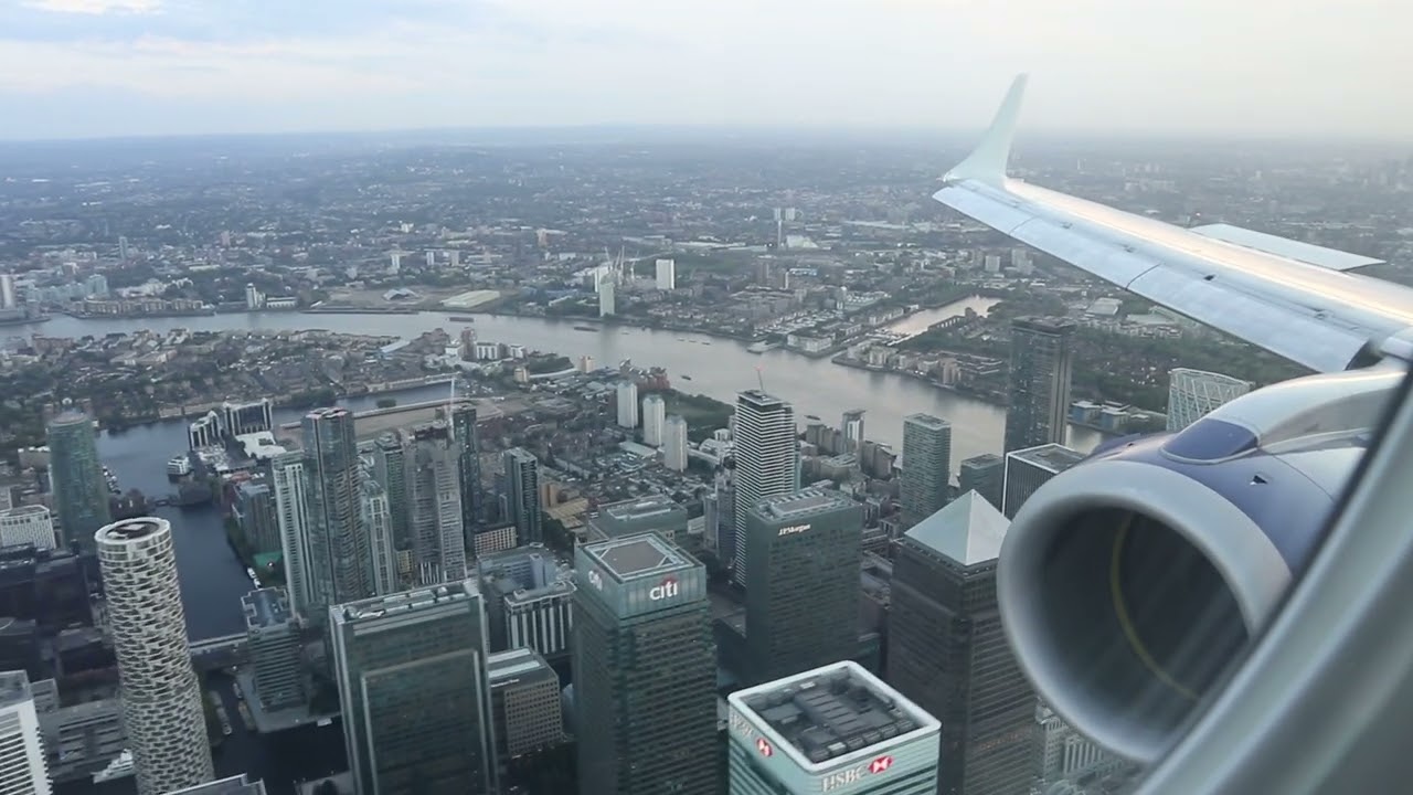 BA8456 Amsterdam (AMS) - London City (LCY), E190, approach and landing runway 09, 5 September 2022