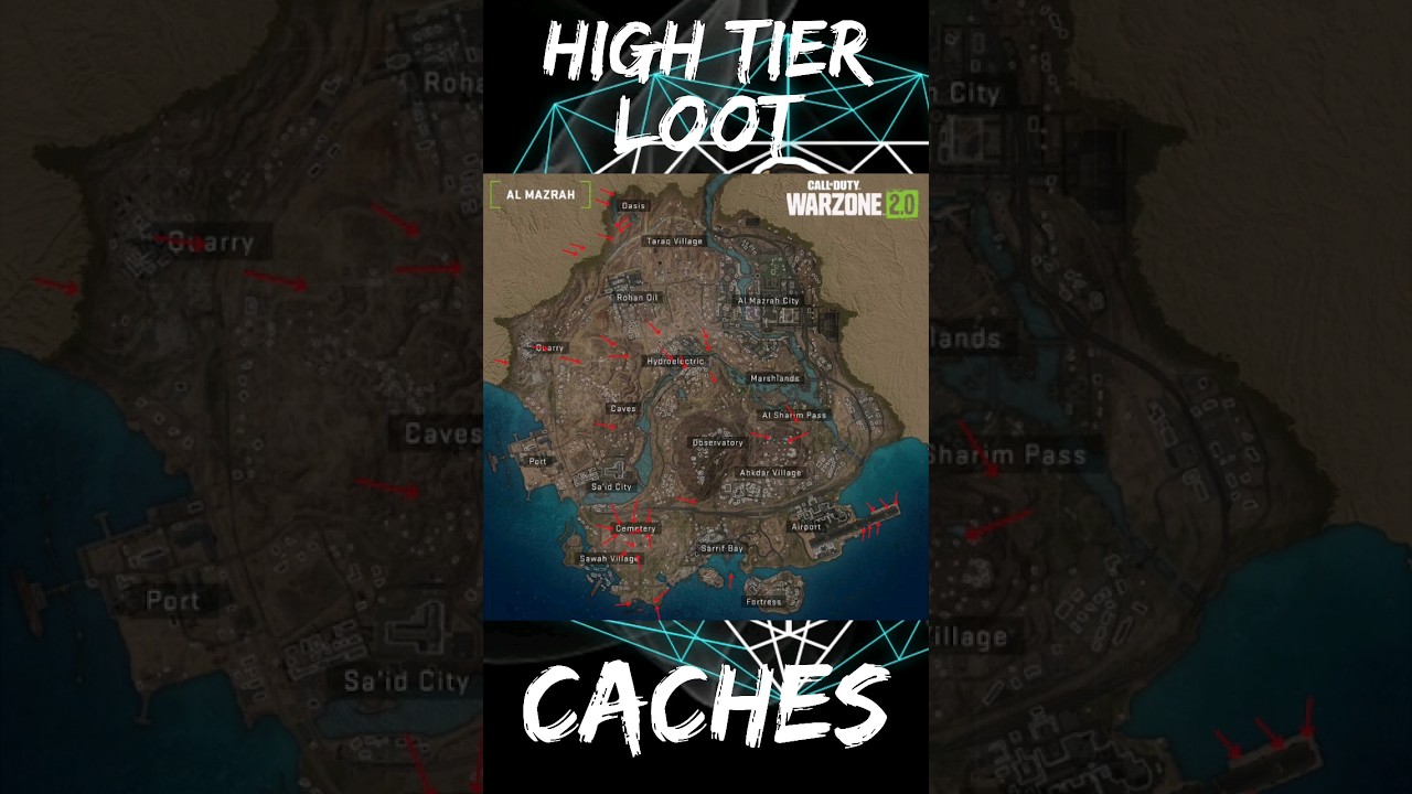 HIGH TIER LOOT CACHE LOCATIONS #cod #callofduty #warzone2