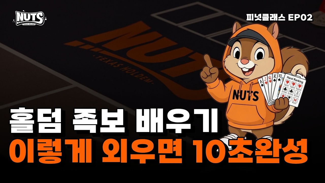 초보자 홀덤 입문, 포커 핸드 순위 완벽 정리 | 플러시가 스트레이트보다 높은 이유