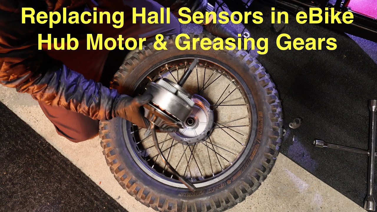 How to replace eBike Hub Motor Hall Sensor and Grease Gears (Ariel Rider Grizzly 08H) Bafang Motor