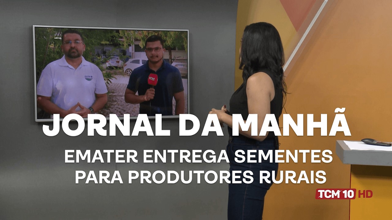 Jornal da Manhã - EMATER entrega sementes para produtores rurais