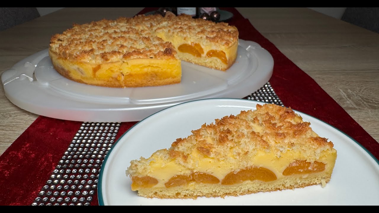 Kokoskuchen mit Aprikosen | Cherry backt 