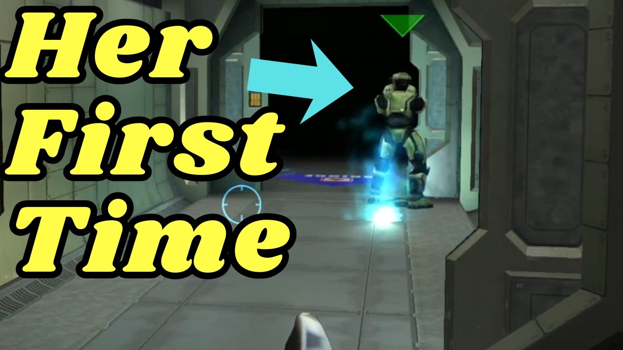 I made my Girlfriend play Halo CE for the FIRST TIME!