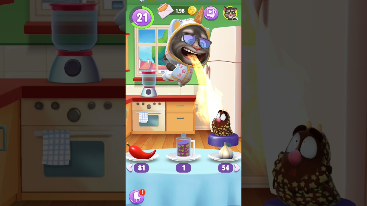 my talking tom🐱 2 ||  feeding time || Singa trails