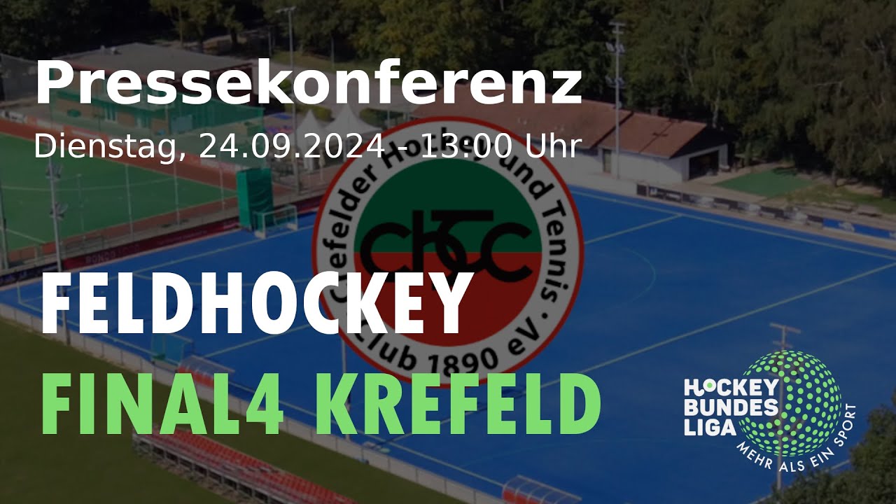Pressekonferenz: Feldhockey Final4 2025 in Krefeld
