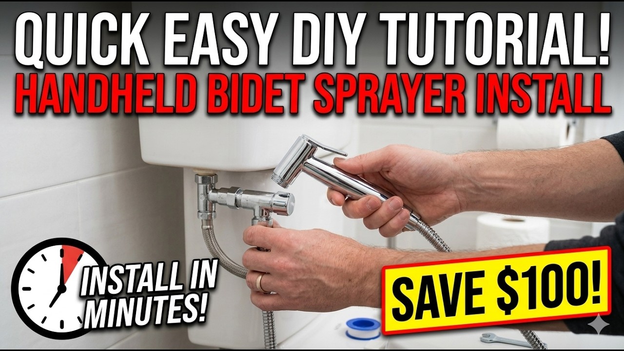How to Install a Handheld Bidet Sprayer Easy Step by Step Bathroom Upgrade