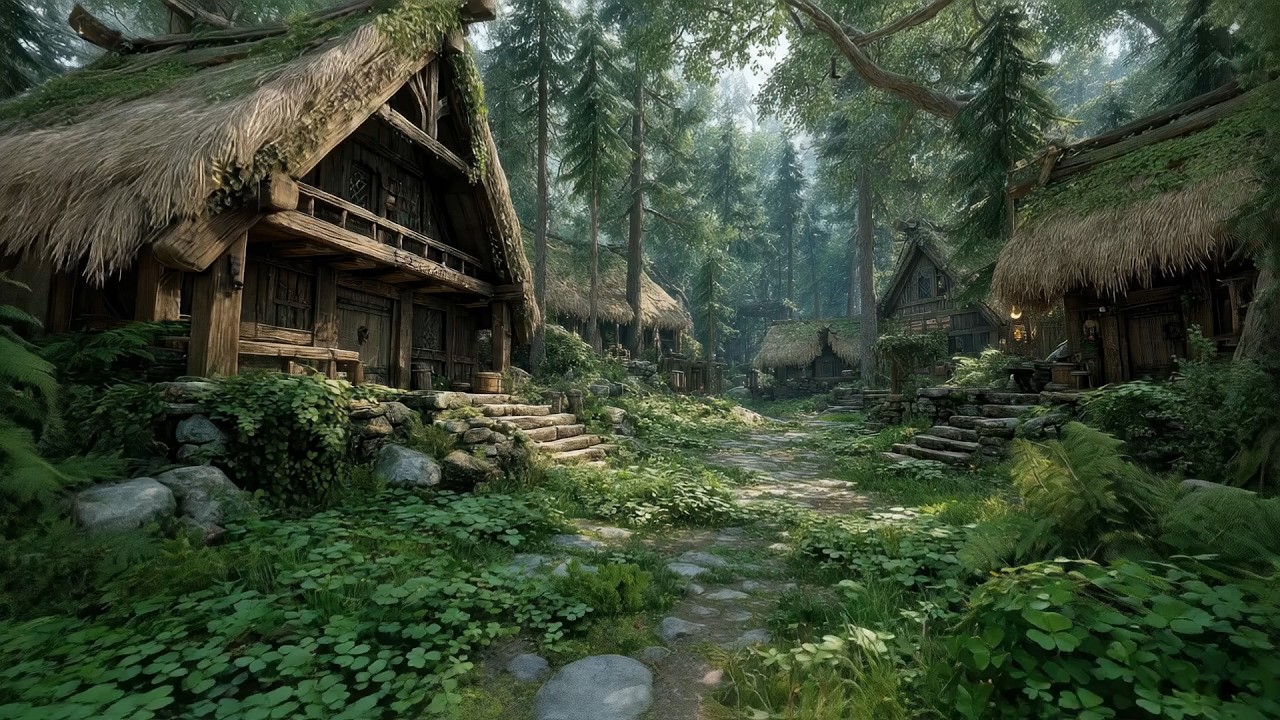 Deep Relaxing Celtic Music for St. Patrick’s Day | Enchanted Village in a Whispering Forest