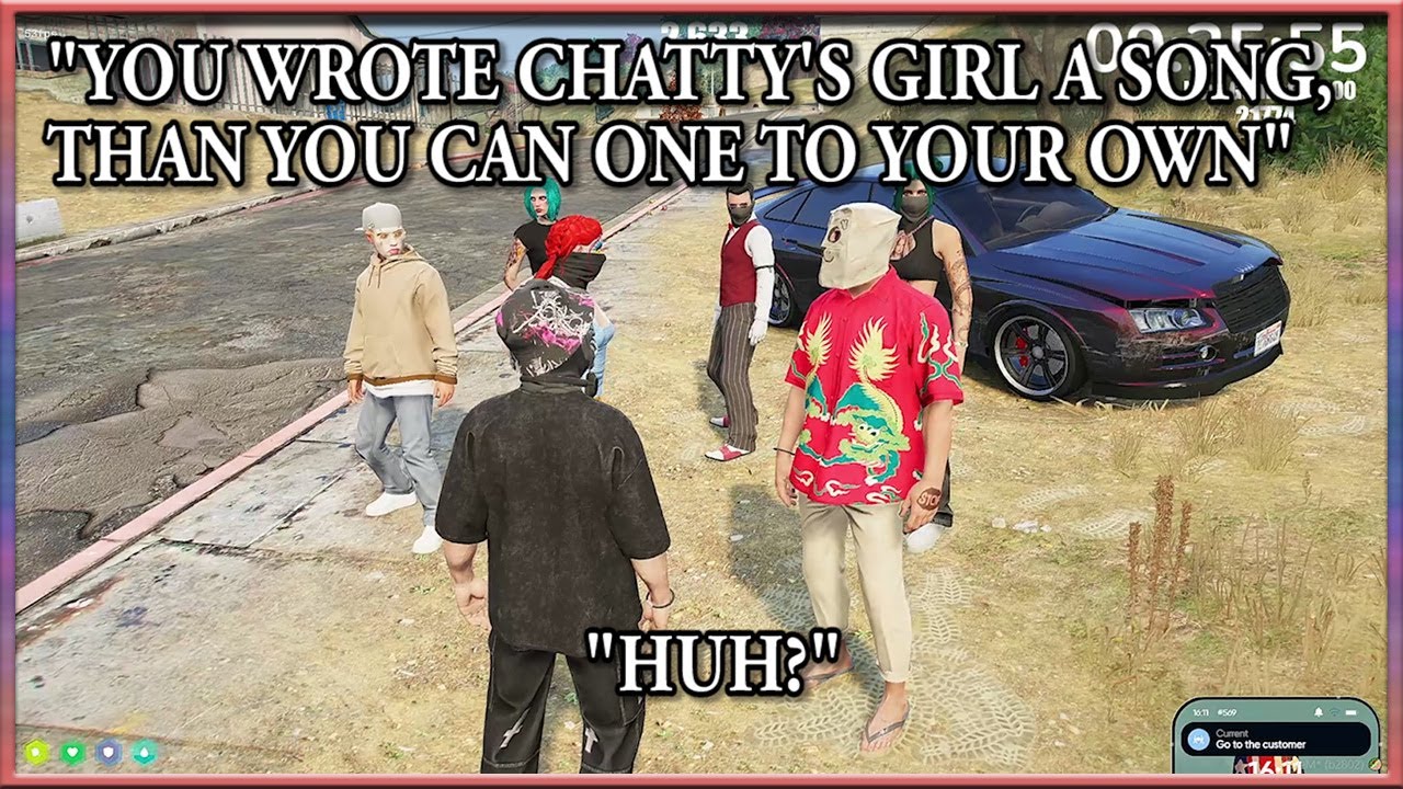 Chatty stir infront of Twinkles girlfriend & Scruffy stris even harder - GTA V RP NoPixel 4.0