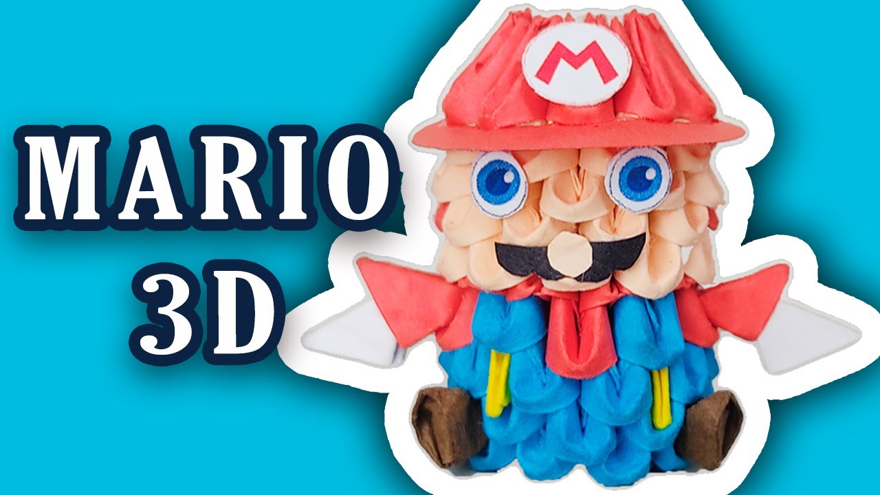 Como hacer MARIO BROS en Origami 3D Paso a paso | Mario Mini | 3D Origami | Técnica China