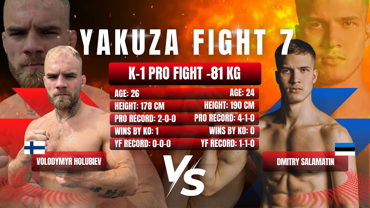 Volodymyr Holubiev (FIN) vs Dmitry Salamatin (EST)│FULL FIGHT│Yakuza Fight 7 CONTENDERS