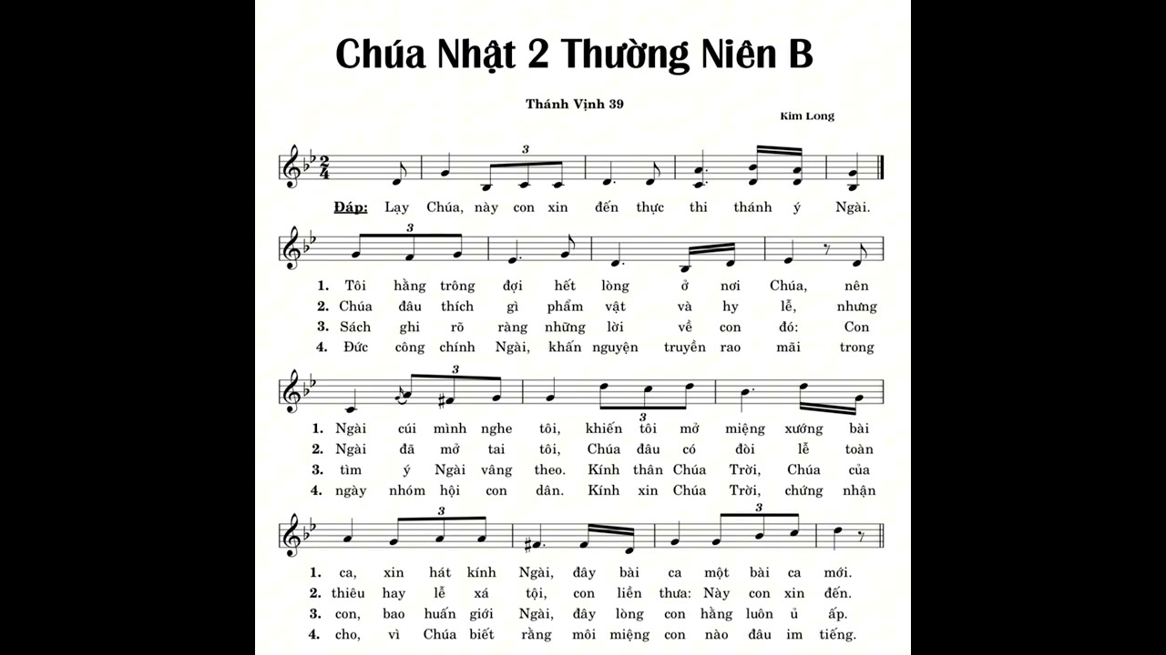 Thánh Vịnh 39 - Kim Long