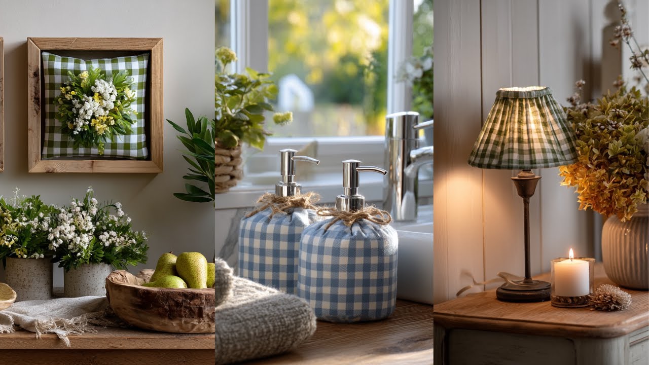 20 DIY Gingham Projects for Every Room in Your Vintage Farmhouse!
