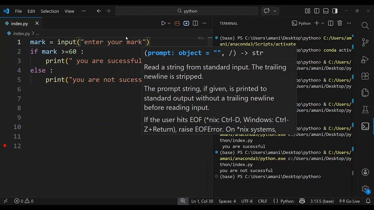 شرح IF- elif -else في PYTHON