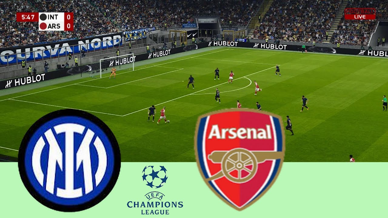 Inter vs Arsenal | LIVE | Champions League | PES 2021 Gameplay