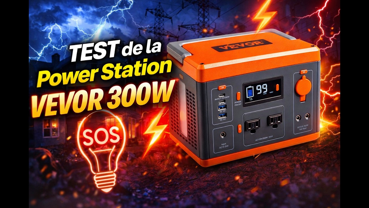 TEST de la Power Station VEVOR 300W - Elle tient la route !