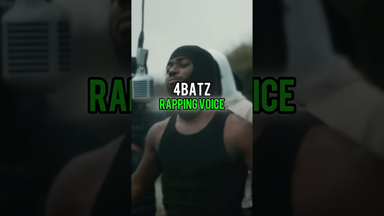 Rappers real voice vs their rapping voice pt.4 🎤🤯 #rap #4batz #shorts