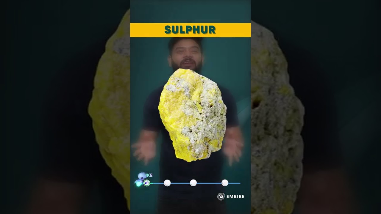 Learn Sulphur in a Minute | Chemistry Concept in 60 Seconds | Sanjay Arya IIT | Shorts | Embibe