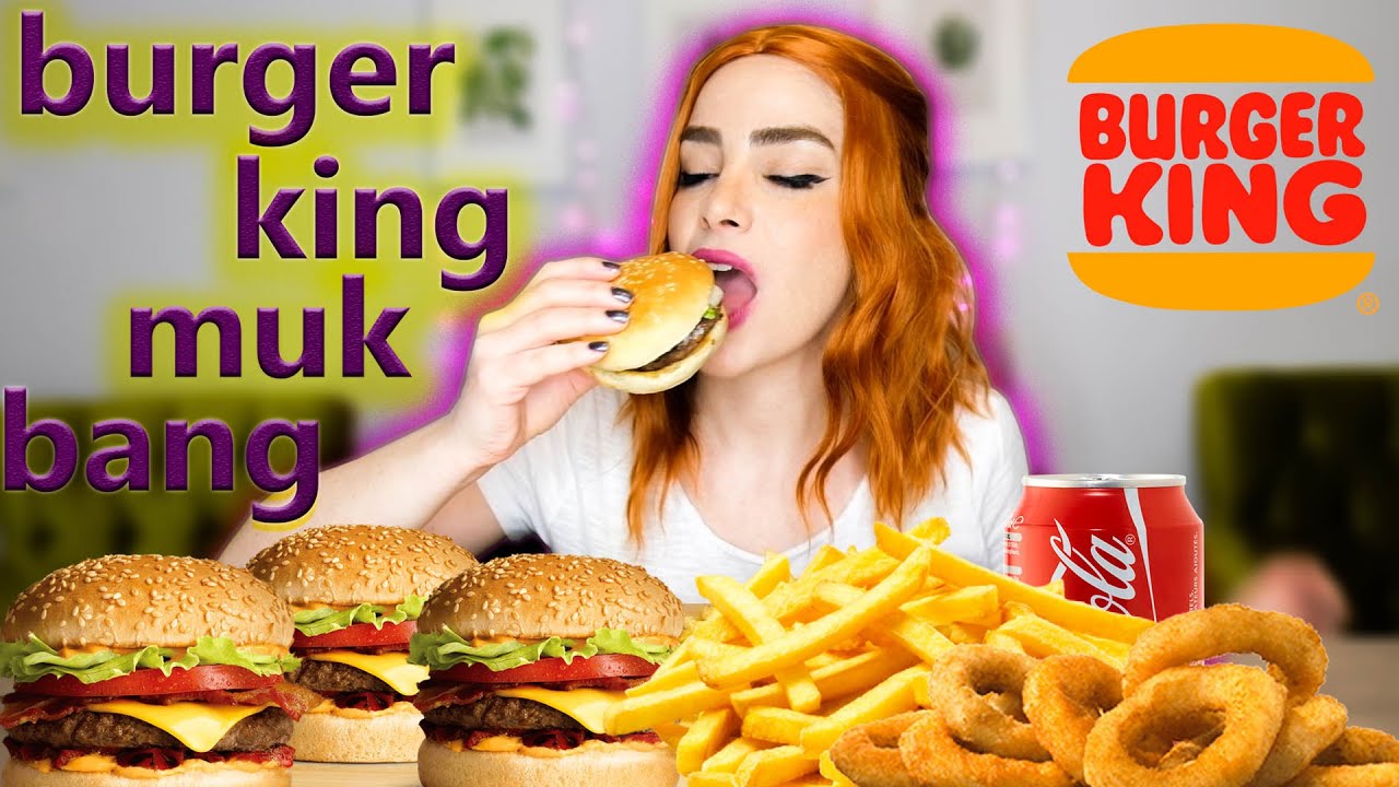BURGER KING HAMBURGER MUKBANG | GİZLİ KISKANÇLARA SALLADIM2