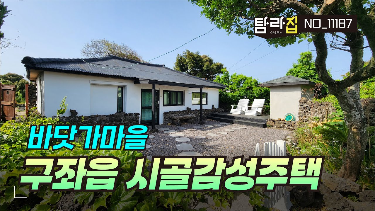 제주스러운 구좌읍 바닷마을 153평의 넓은 대지와 민박동&관리동이 있는 시골감성의 단독주택매매