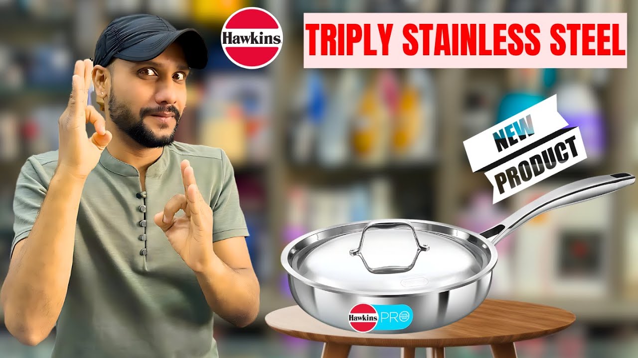 Hawkins Triply Stainless Steel Fry Pan Review | Best Fry Pan In INDIA | Best Triply Cookware INDIA