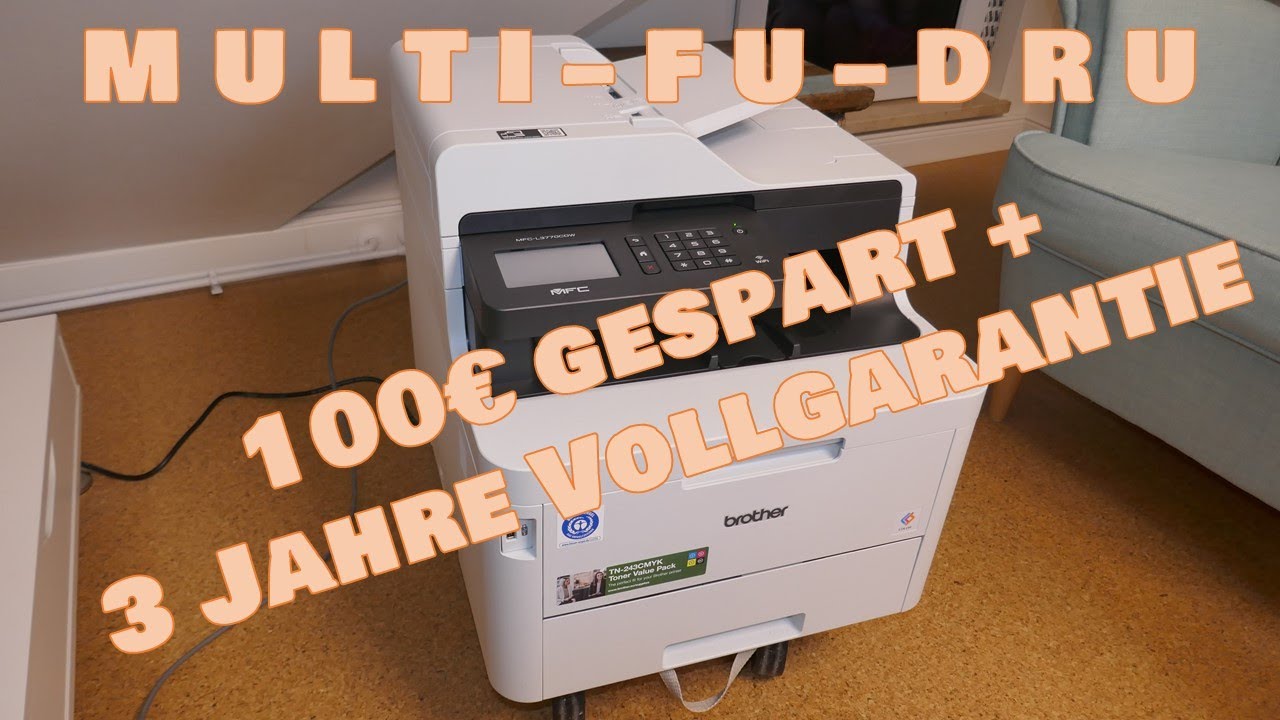 🖨️ Brother MFC-L3770 CDW Drucker / Scanner - Test  - Kaufentscheidung - Farbdrucker Laser Duplex-AD