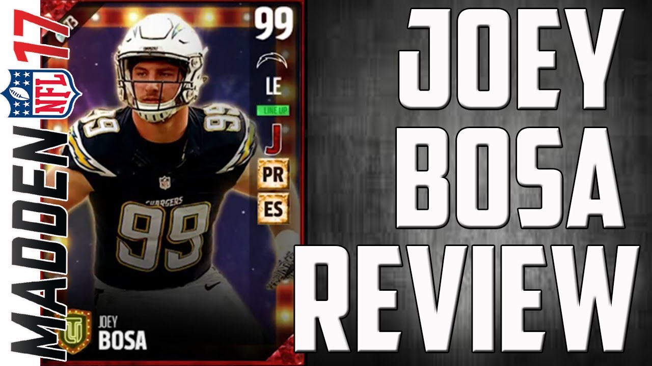 How Good is Blockbuster 99 Overall Joey Bosa? MUT 17 Player Review