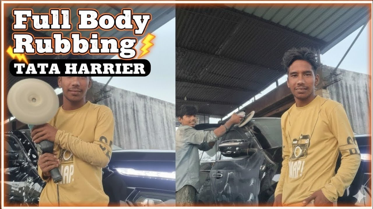 Tata Harrier Full Body Rubbing & Polishing Process @Brotomotiv #tataharrier
