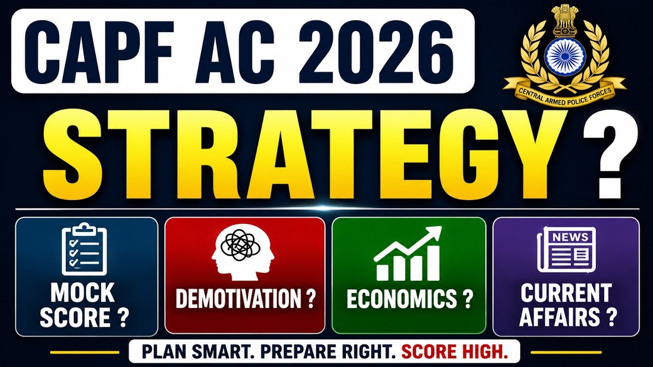 CAPF AC 2026 Last 15 Days Strategy | Mock Score & Paper 2 Strategy