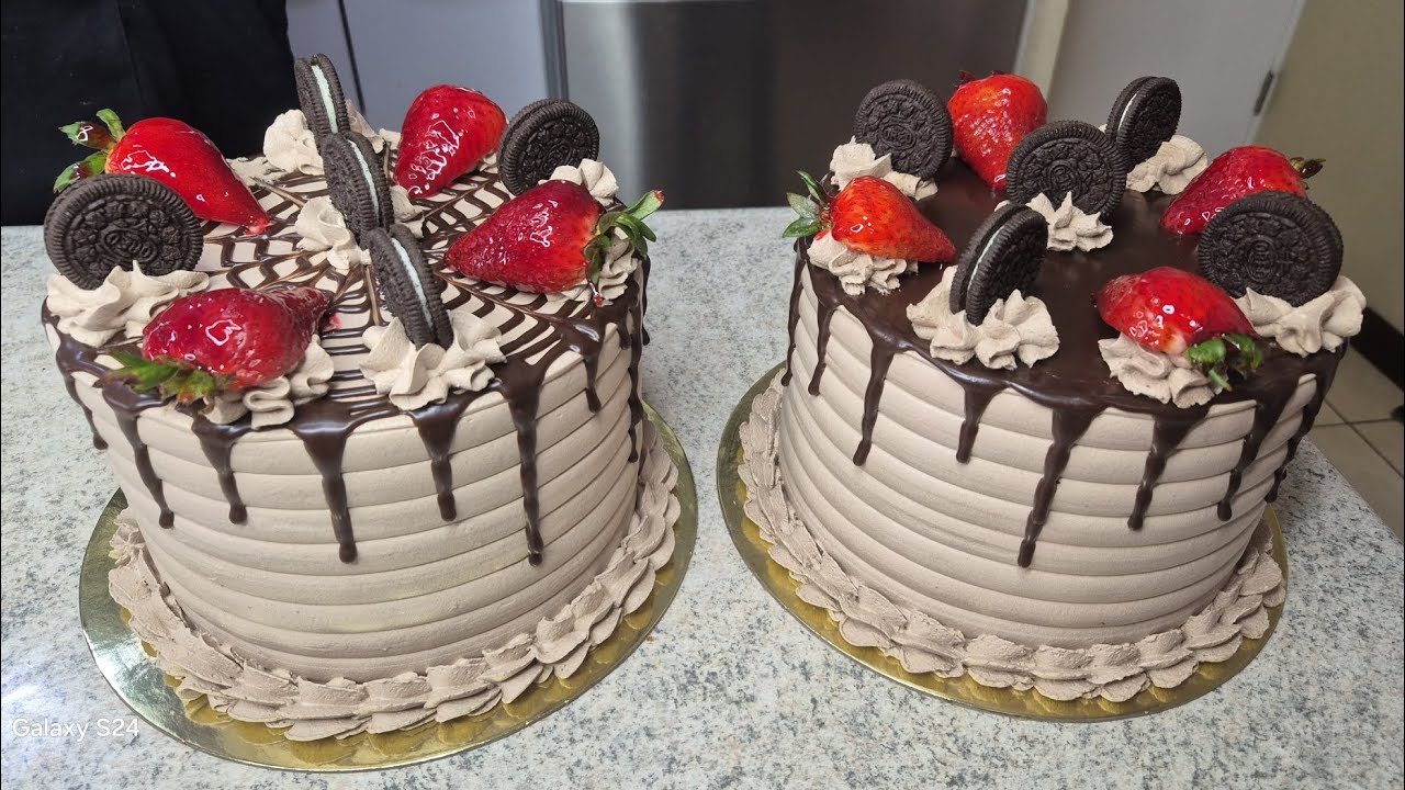 !CLASE DE DECORACION PARA PRINCIPIANTES!! Torta de Oreo con chocolate 🍫 #pasteles #decorartortas