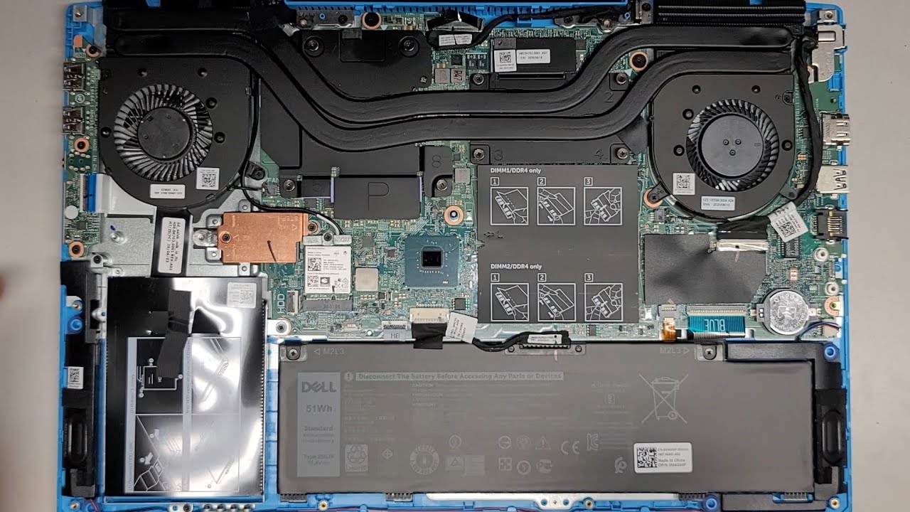 DELL G3 15 3500 Disassembly RAM SSD Hard Drive Upgrade DC Jack Charge Port Replacement Repair