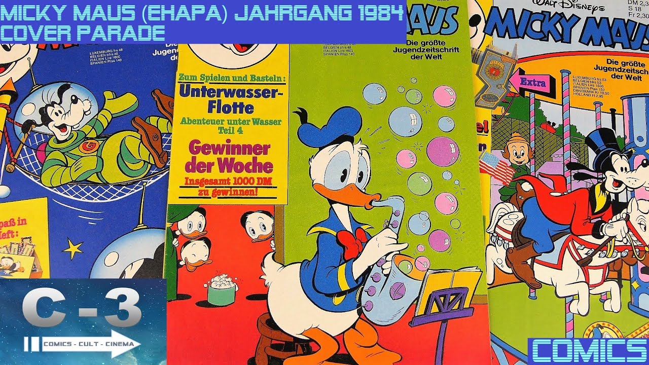 MICKY MAUS Heftserie (EHAPA) Jahrgang 1984 Cover Parade