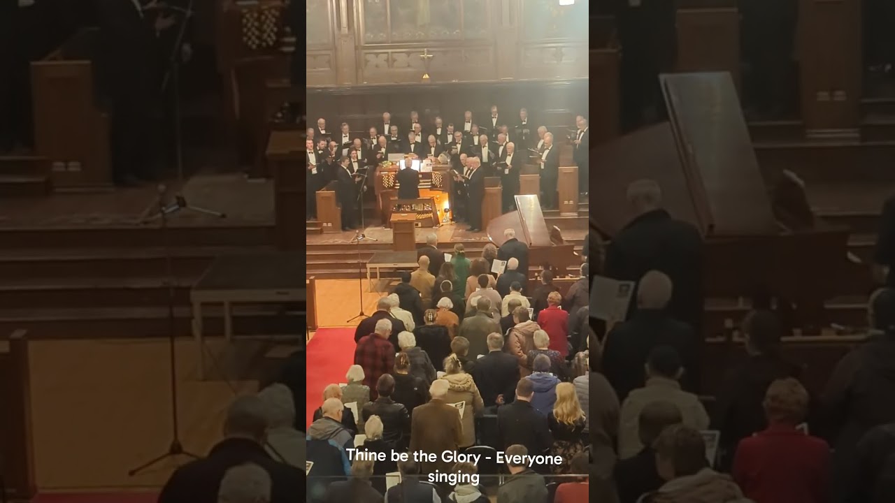 Hope Canadian Male Choir . Audience and choir singing at the end of Concert Marc 12 2026