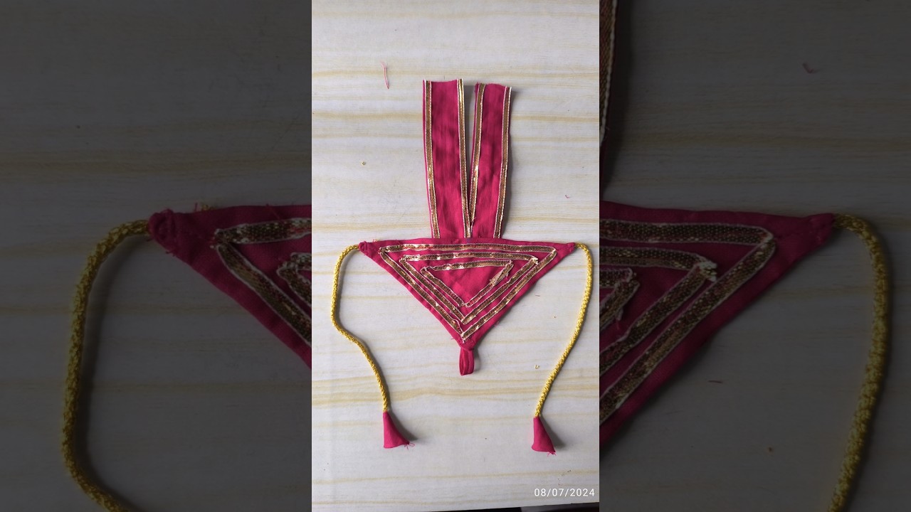 सुंदर लड्डू गोपाल जी पोशाक | laddu gopal dress | easy stitching👍👍 #laddugopaldress  #viral #shorts