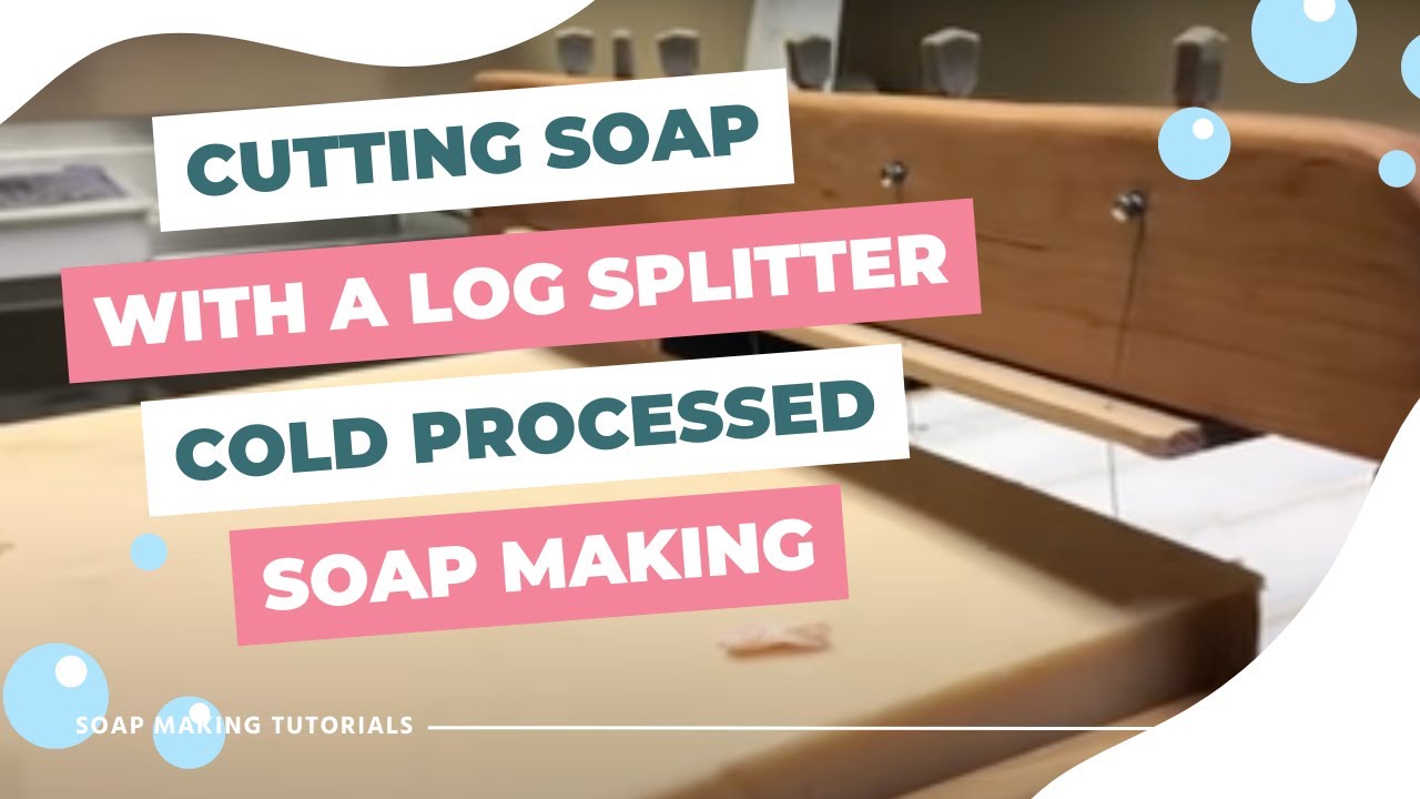 How to Cut Soap with a Log Spitter 🪵 Cold Process Soap Making