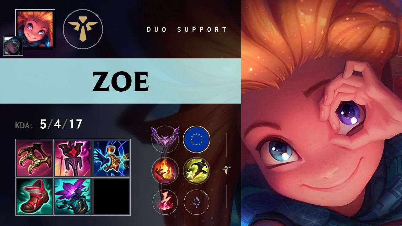 Zoe Support vs Pantheon (Nasser) - EUW Master Patch 26.11