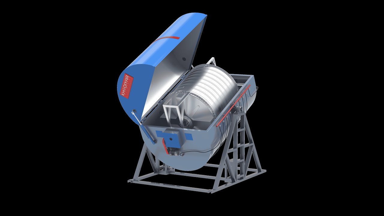 5000 LTR CLOSE OVEN ROCK N ROLL ROTO MOLDING MACHINE