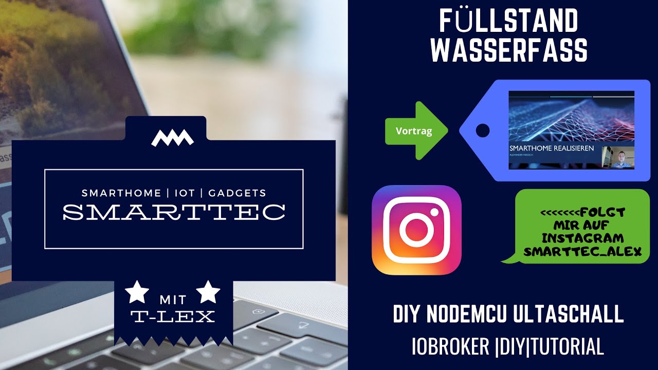ioBroker | DIY Füllstand | Ultruschall Sensor | NodeMCU Wassertonne [GERMAN/DEUTSCH]