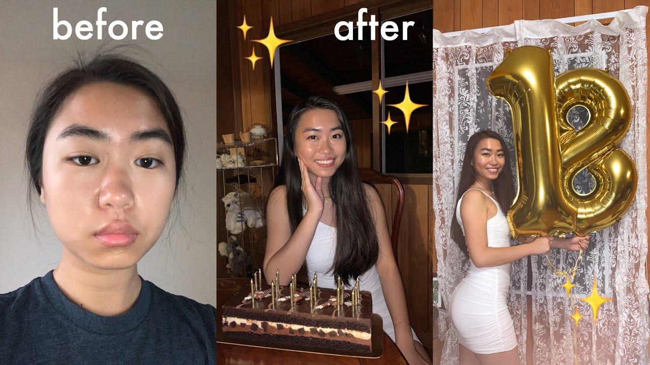 1 HOUR 18TH BIRTHDAY TRANSFORMATION *extreme glow-up*