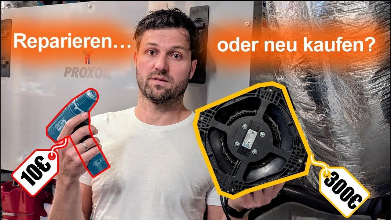 🔧 Lüfter reparieren statt tauschen: So wechslst du die Kugellager beim ebm-papst K3G190 (Proxon P1)