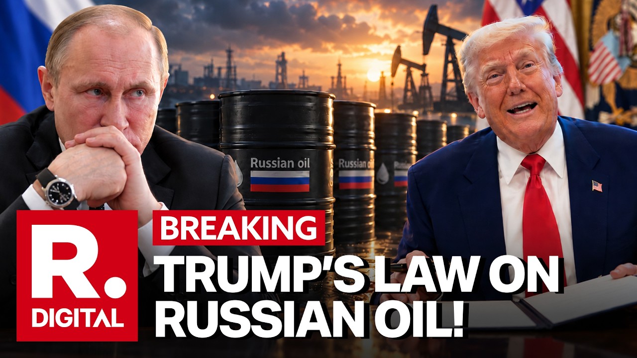 BREAKING: Trump Signs Russia Sanctions Law, Paving Way For 100% US Tariffs On Buyers Of Russian Oil