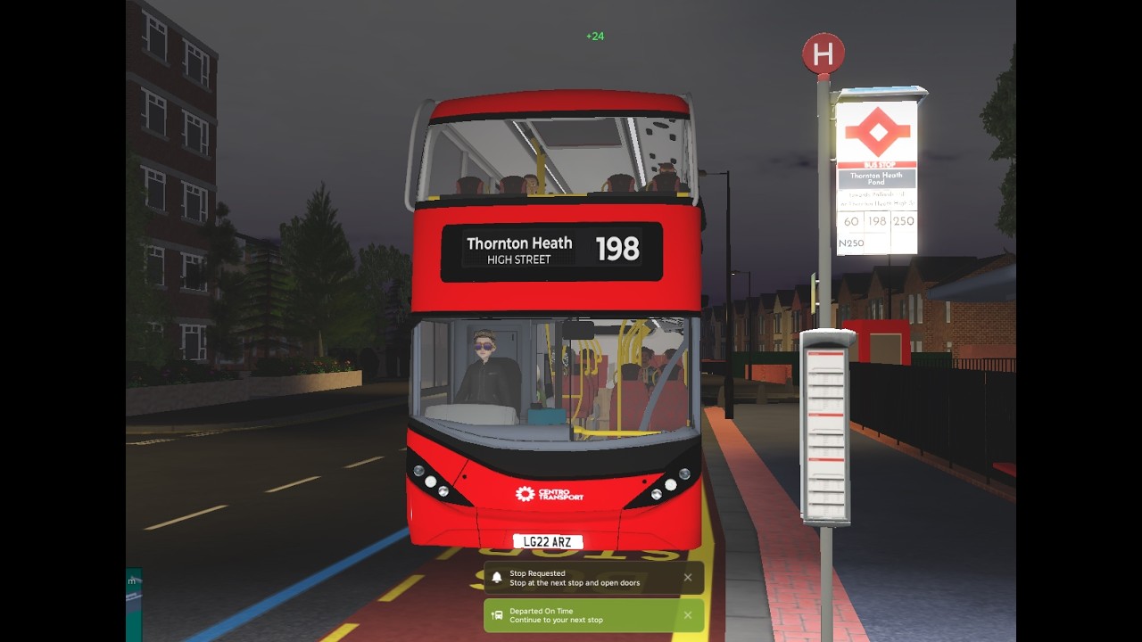 Roblox Croydon: Short drive on route 198 to Thornton Heath High Street