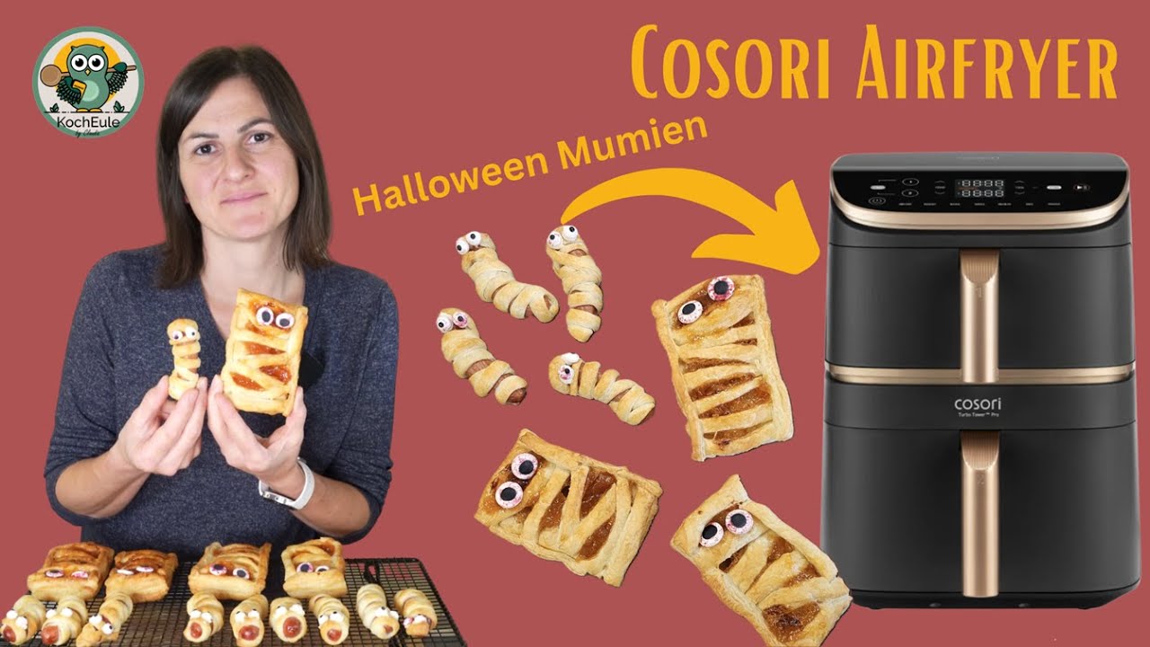 Halloween ohne diese Mumien? Niemals! 👻 Airfryer Rezept mit Cosori Turbo Tower Pro Smart