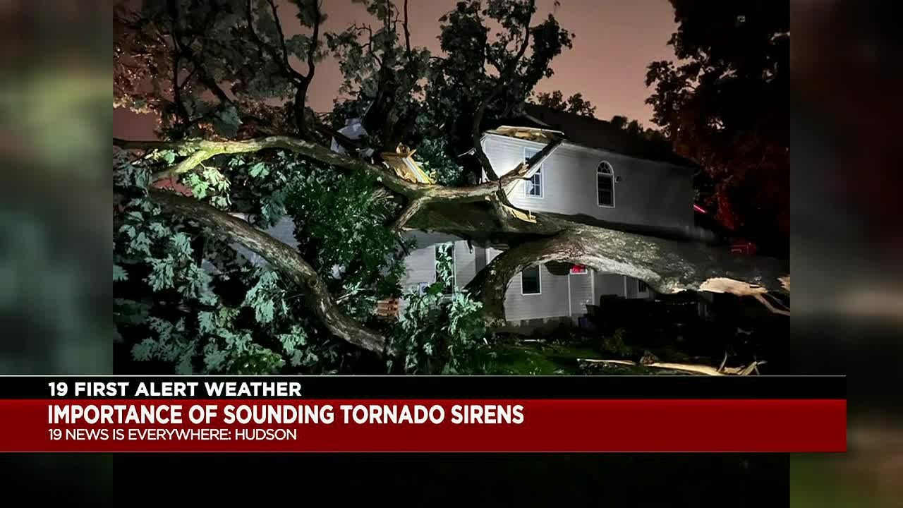 Hudson family says tornado sirens saved their lives