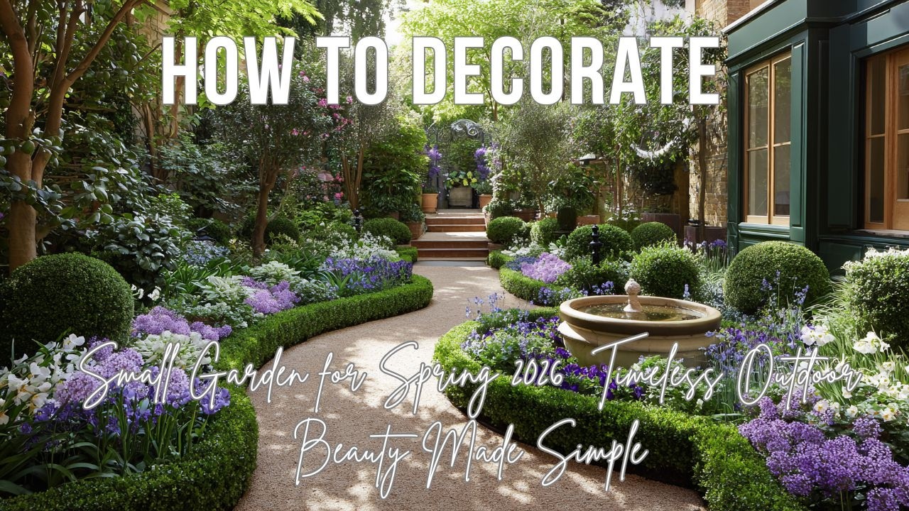 How to Decorate a Small Garden for Spring 2026  Timeless Outdoor Beauty Made Simple