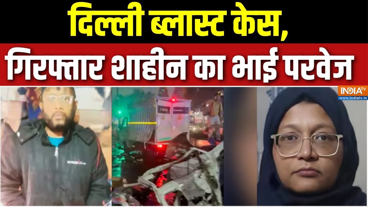 Doctor Shaheen Brother Parvez Arrested: दिल्ली ब्लास्ट केस, गिरफ्तार शाहीन का भाई परवेज | India TV