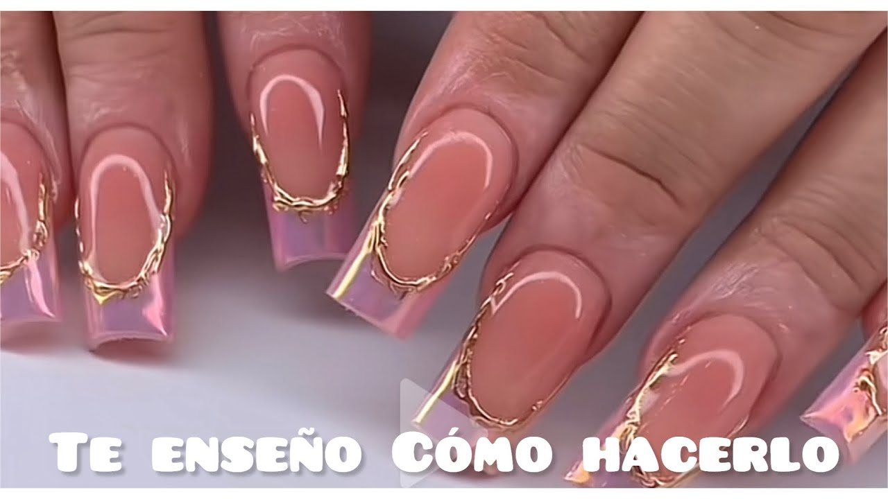 COMO HACER UÑAS TENDENCIA (efecto aurora relieve) FÁCIL Y SENCILLO
