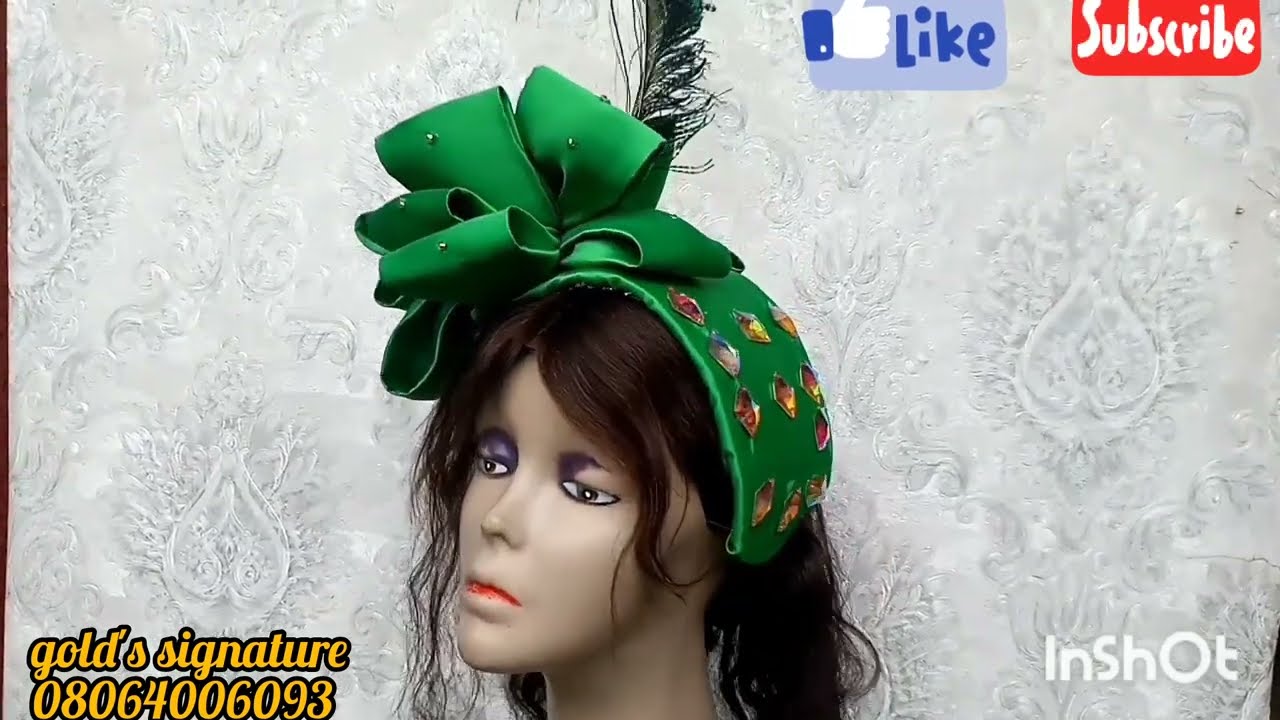 @goldssignature  see how i made this trending fascinator headband.