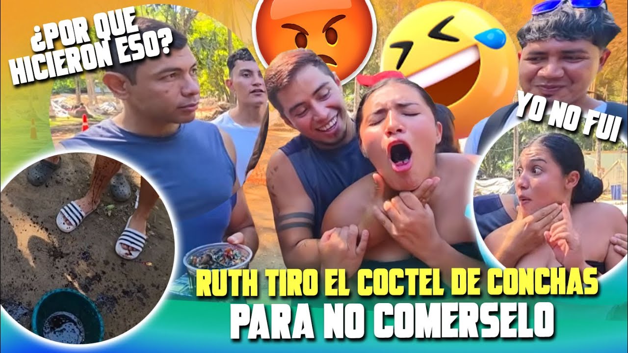 QUE SHOW hizo Ruth para comerse el cóctel de conchas | Camaron bien enojado porque lo botaron 😡