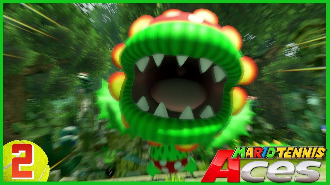 Mario Tennis Aces 100% Walkthrough 02 (Piranha Forest)