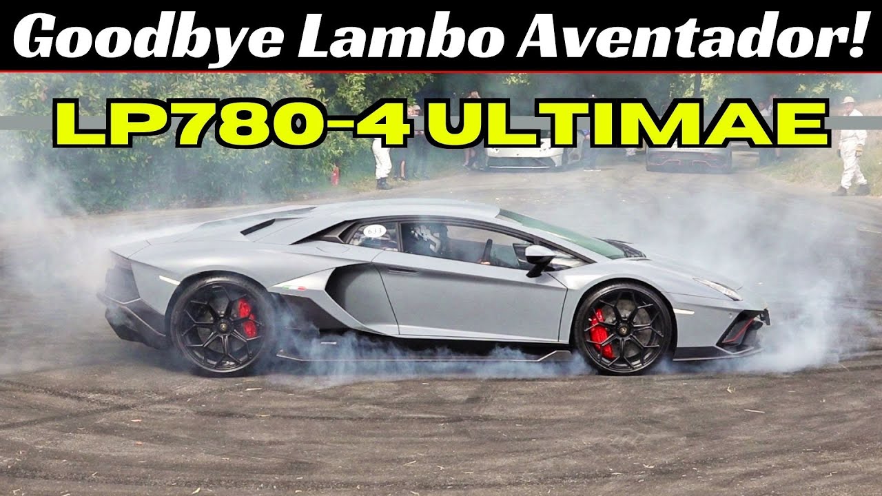 Say Goodbye to the Lamborghini Aventador! LP780-4 Ultimae & its EPIC V12 N/A Engine at Goodwood FOS